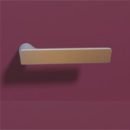 Baar Mortise Handle On Rose - Polished 